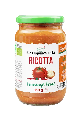 SAUCE TOMATE RICOTTA DEMETER (350G) BIO ORGANICA 