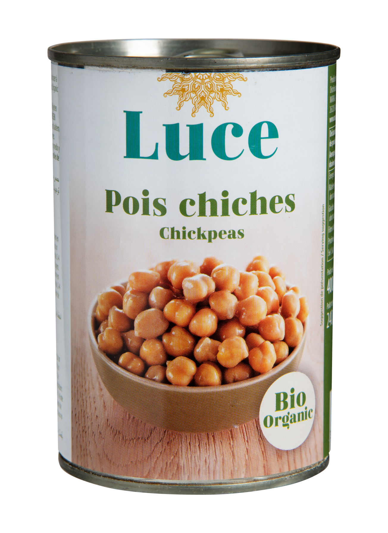 POIS CHICHE (400G) BOITE METAL LUCE