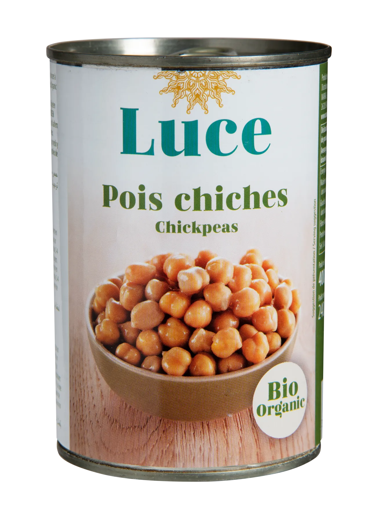 POIS CHICHE (400G) BOITE METAL LUCE