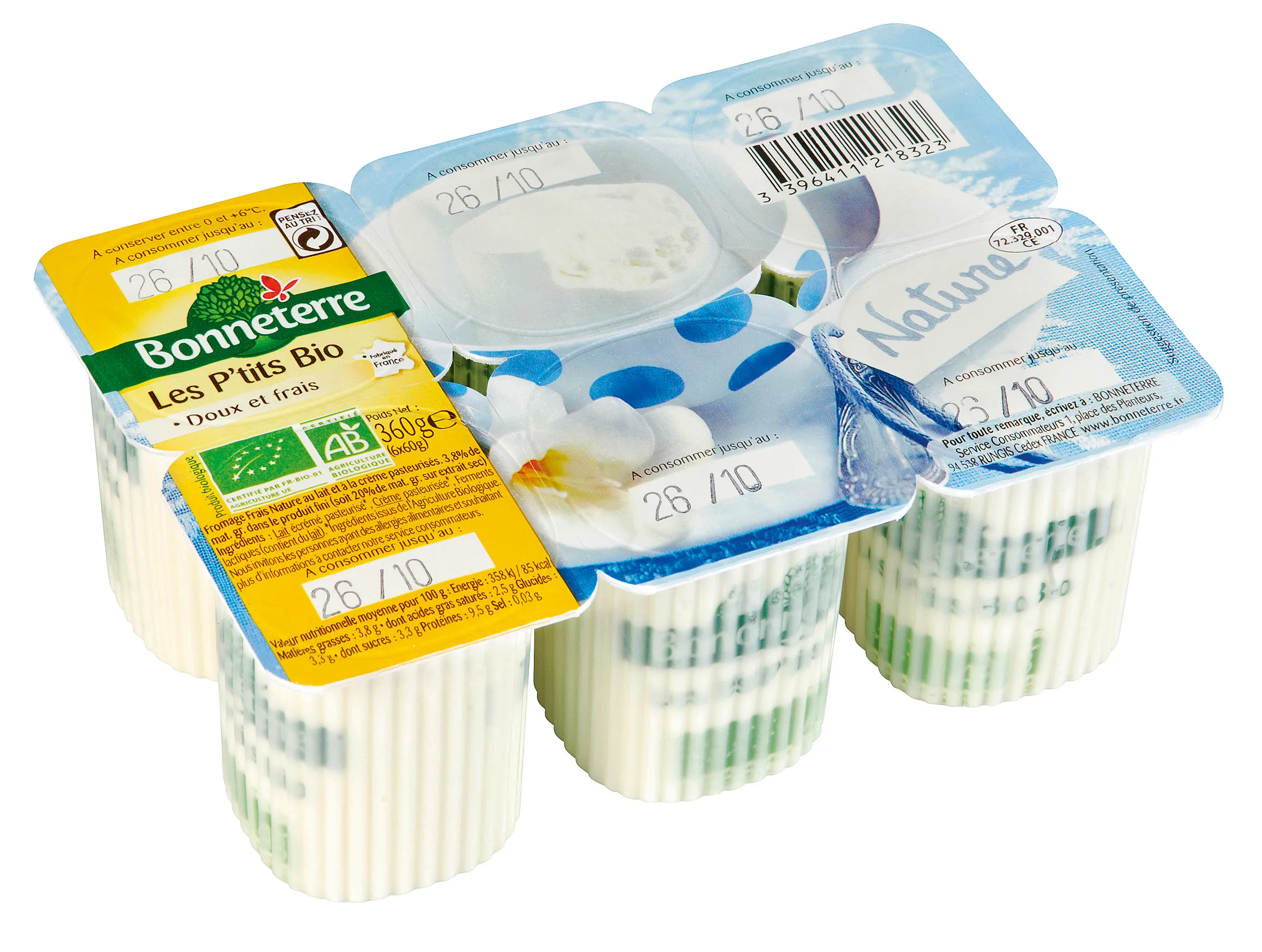 LES P'TITS BIO NATURE (6x60G) BONNETERRE