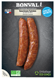SAUCISSES FUMEES X2 (200G) BONVAL