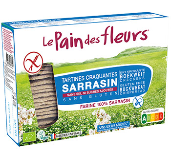 PAIN DES FLEURS SARRASIN SANS SEL 300G