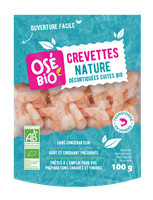 CREVETTES NATURES (100G) DECORTIQUEES OSE BIO