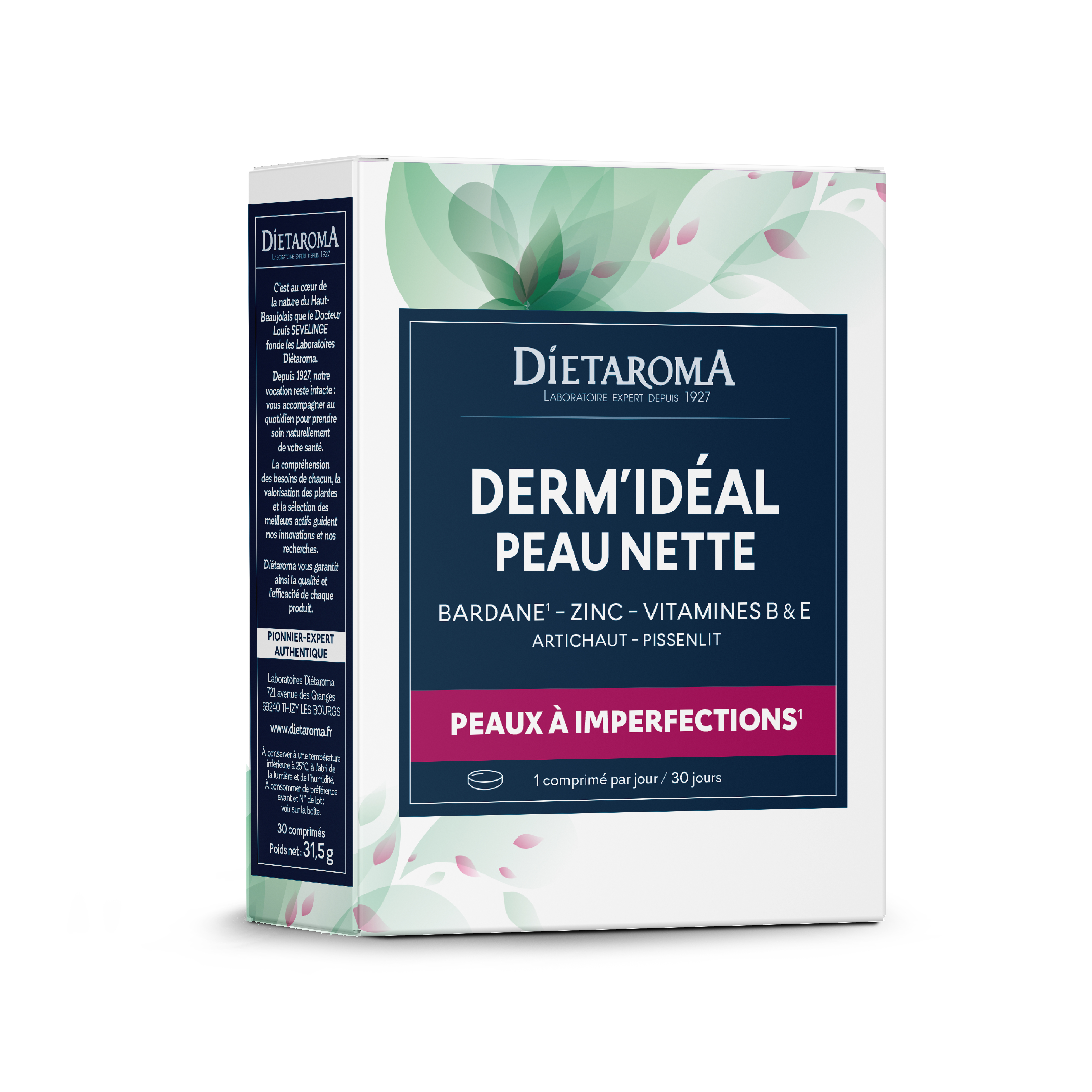 DERMIDEAL ZINC BARDANE 30cp