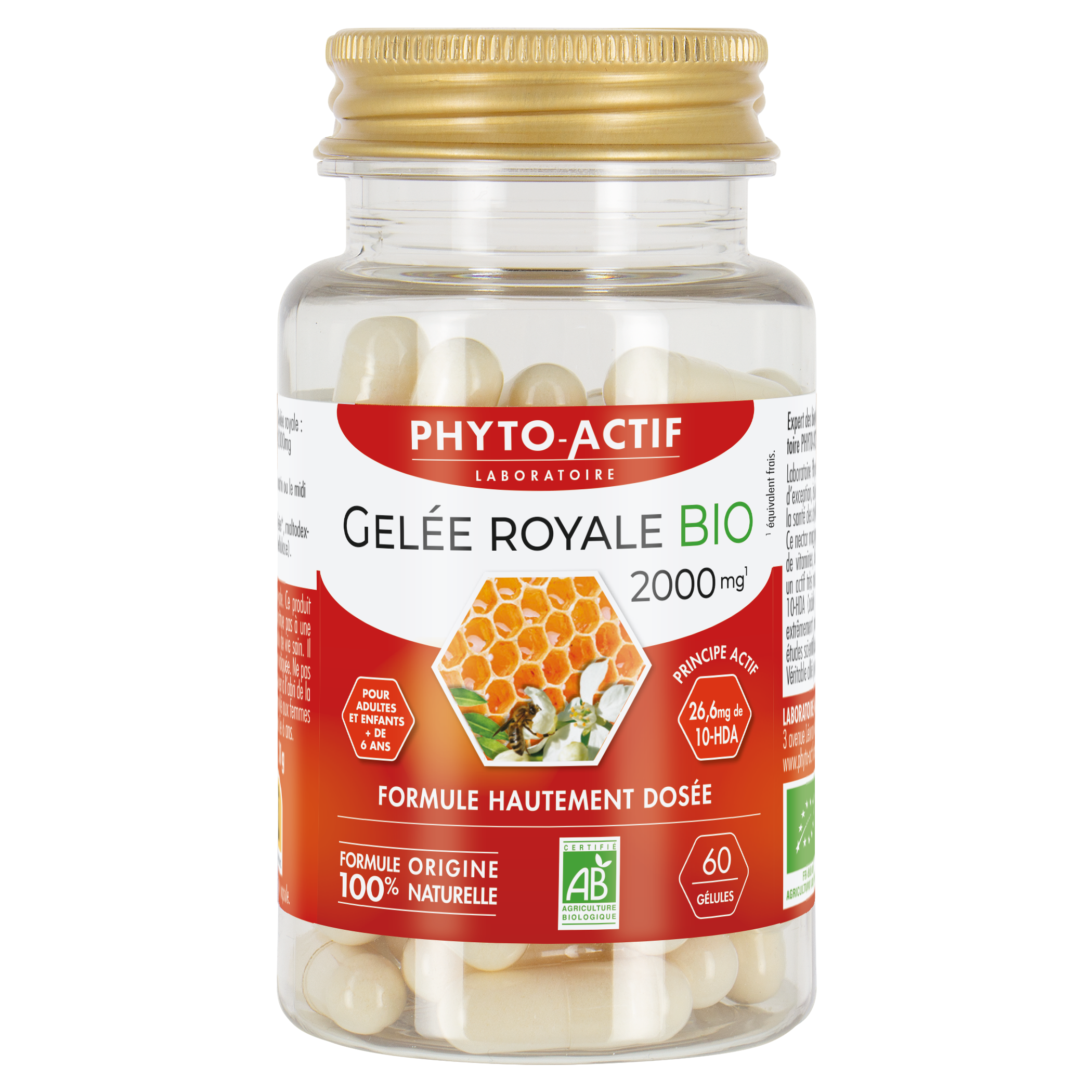 GELEE ROYALE BIO 2000MG (60 GELLULES) PHYTO ACTIF
